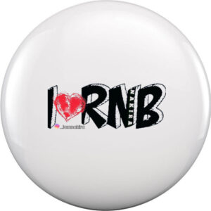 1” Round "I Love RNB" Button Safety Pin